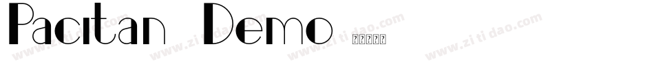 Pacitan Demo字体转换